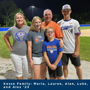 Kosse Family. Lauren won the Kaipust Scholarship.